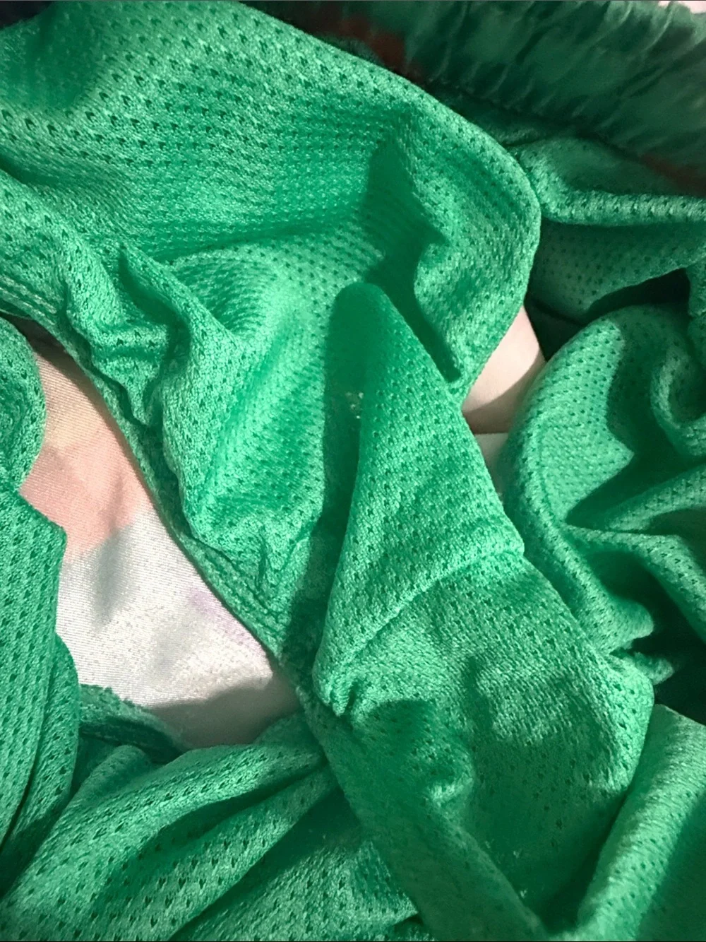 Nike Green Multicolor Logo Swim/Workout Shorts kids XL beach vacation resort Y2K